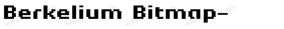 Berkelium Bitmap字体转换
